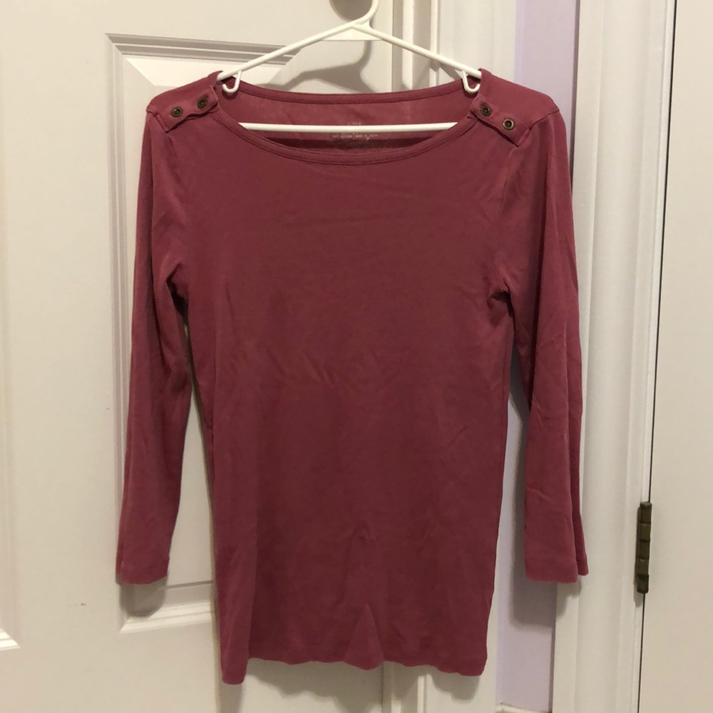 J. Crew Perfect Fit 3/4 Sleeve Shirt S